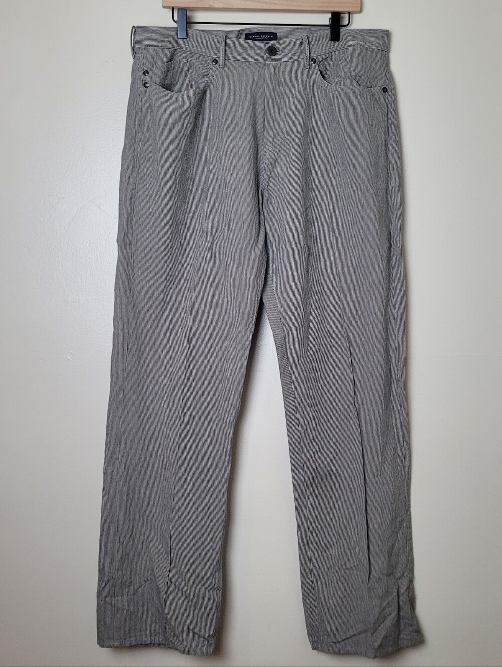 Banana Republic Straight Fit Linen Cotton Pants 35/32